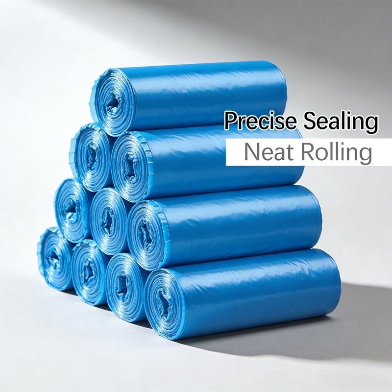 200 Large Blue Trash Bags Leak Proof Durable Polyethylene Multipurpose Use Home Office Kitchen Bathroom Outdoor - Image 3
