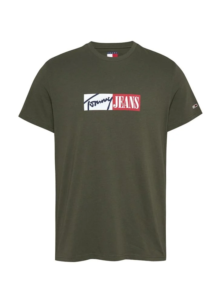 TOMMY JEANS Graphic Logo Crew Neck T-Shirt