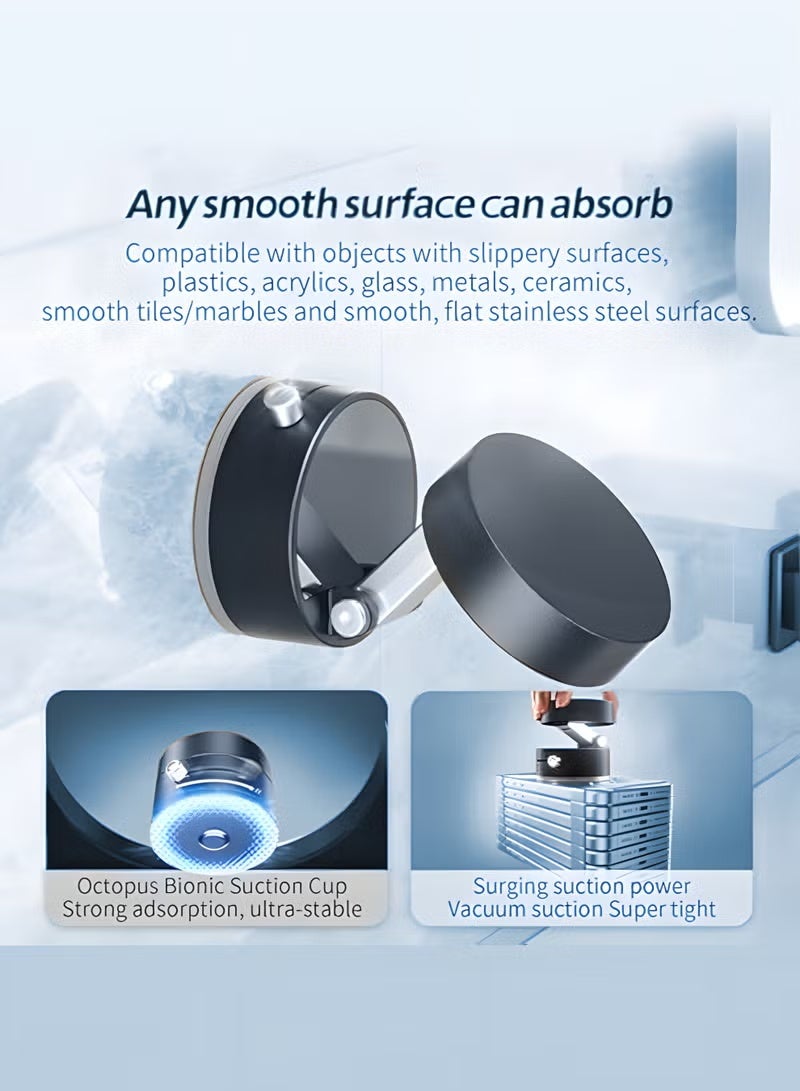 Aijmil mobile stand Magnetic car phone holder, vacuum adsorption base, multi-angle rotation, magnetic bracket, easy to install - Image 3