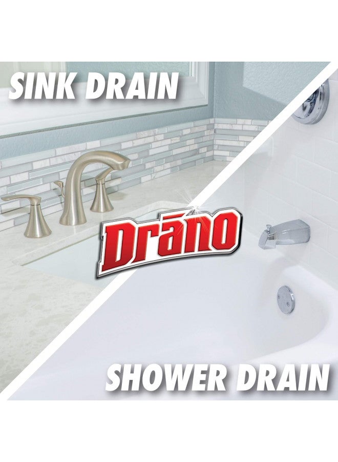 SC Johnson Drano Liquid Drain Clog Remover and Cleaner for Shower or Sink Drains Unclogs and Removes Hair Soap Scum Blockages, Multi, 32 Fl Oz - Image 5