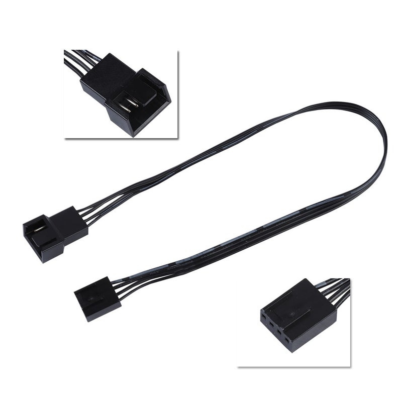 5PCS 4PIN Fan Power Extension Cable, PWM Connector Case Fan Extension Power Cable for Computer - Image 3