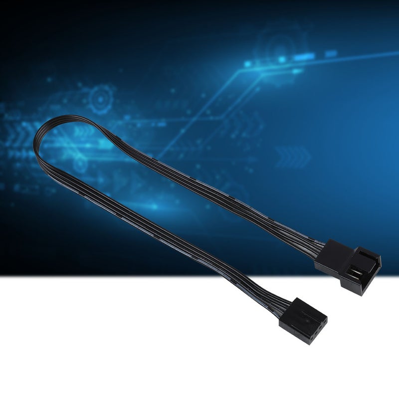 5PCS 4PIN Fan Power Extension Cable, PWM Connector Case Fan Extension Power Cable for Computer - Image 2