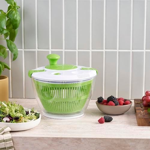 Cuisinart Large Spin Stop Salad Spinner Wash Spin Dry Salad Greens Fruits Vegetables 5qt CTG00SAS1 - Image 3
