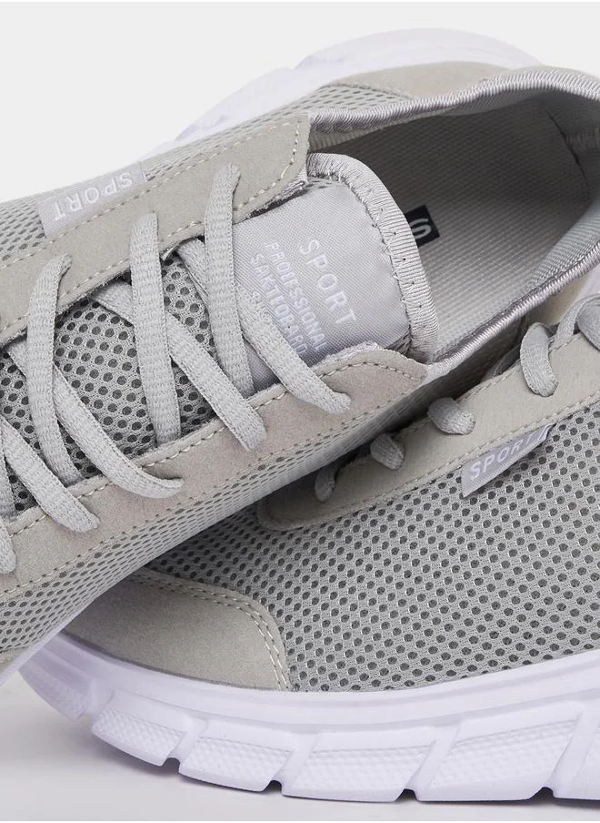 Styli Breathable Lightweight Mesh Lace Up Sneakers