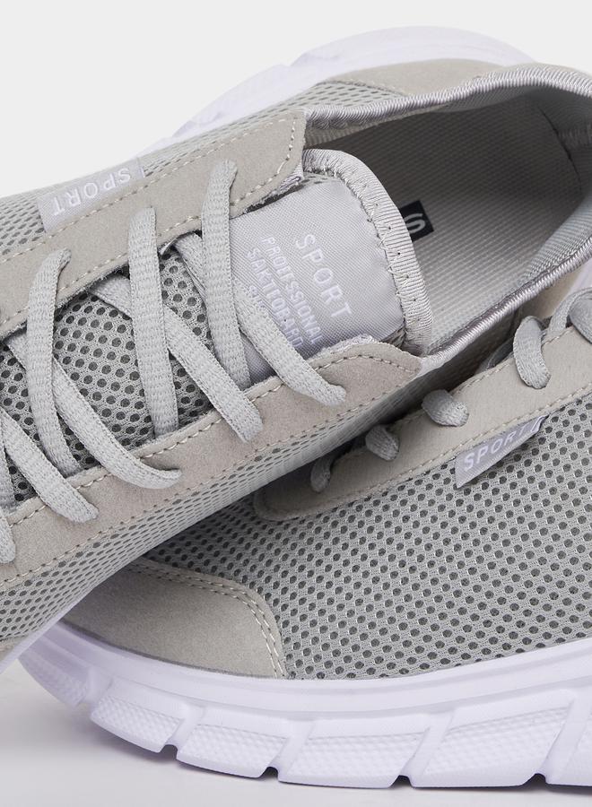 Styli Breathable Lightweight Mesh Lace Up Sneakers  - Image 4