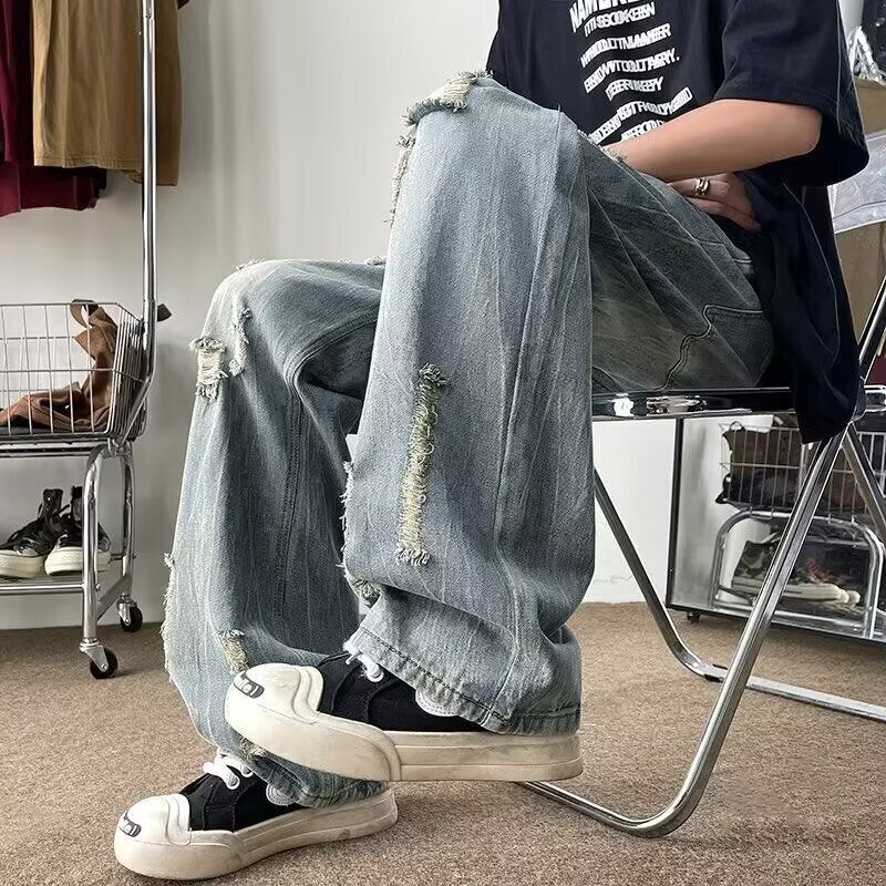 Unisex Casual Daily Denim Jeans - Image 2