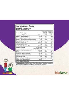 NuBest Tall Kids - Toddlers Vitamins and Kids Vitamins for Age 2 to 9 - Support Bone Strength, Overall Health and Immunity - Animal Shapes - 90 Chewable Berry Tablets | 1.5 Month Supply  - Image 3