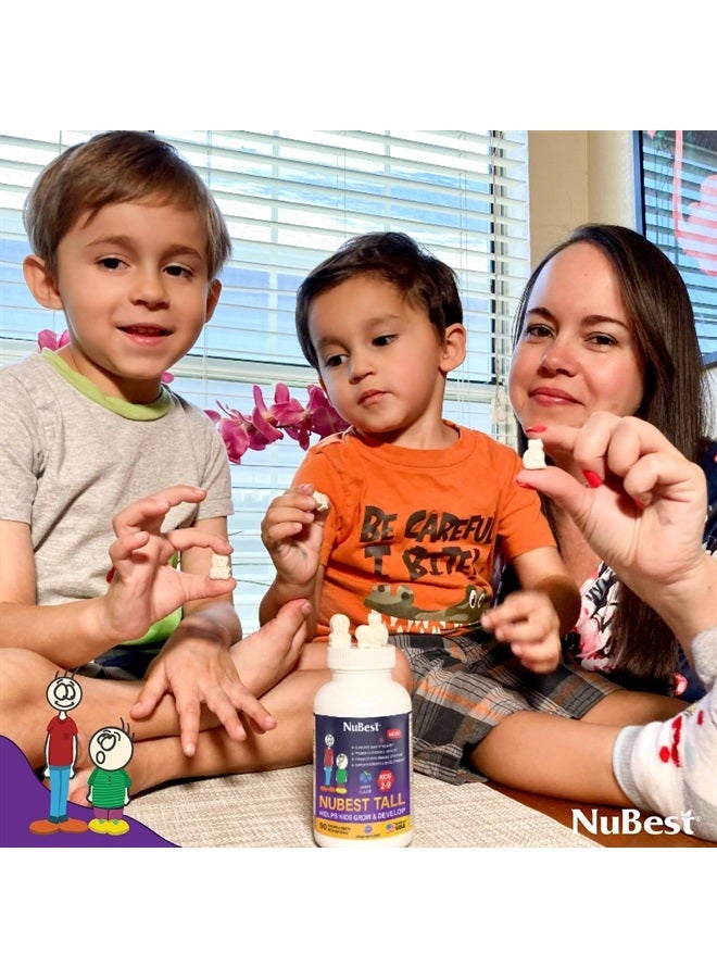 NuBest Tall Kids - Toddlers Vitamins and Kids Vitamins for Age 2 to 9 - Support Bone Strength, Overall Health and Immunity - Animal Shapes - 90 Chewable Berry Tablets | 1.5 Month Supply - Image 4