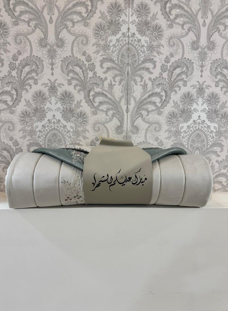 Brides A prayer rug gift set consisting of two pieces in two different colors - Image 1