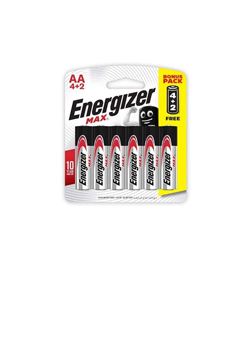 إنرجايزر بطاريات قلوية إنرجايزر AA ماكس E91 BP6.5 - Image 1