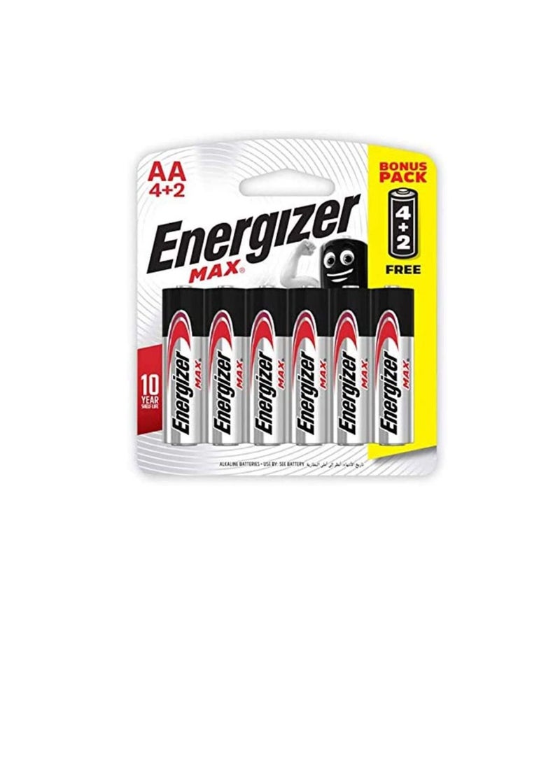 إنرجايزر بطاريات قلوية إنرجايزر AA ماكس E91 BP6.5 - Image 3