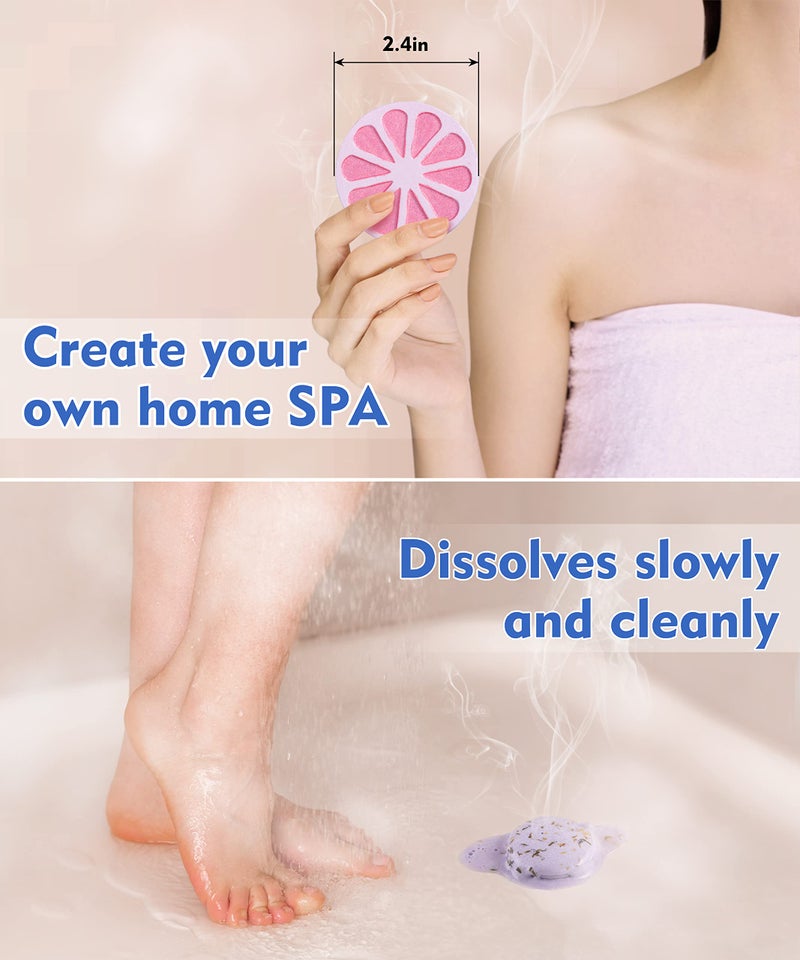 Aofmee Shower Steamers Aromatherapy - Pack of 8 Shower Bombs with Essential Oils for Relaxation, Christmas Gifts Birthday Gifts for Women and Men, Stress Relief and Luxury Self Care Shower Bath Bombs - Image 3