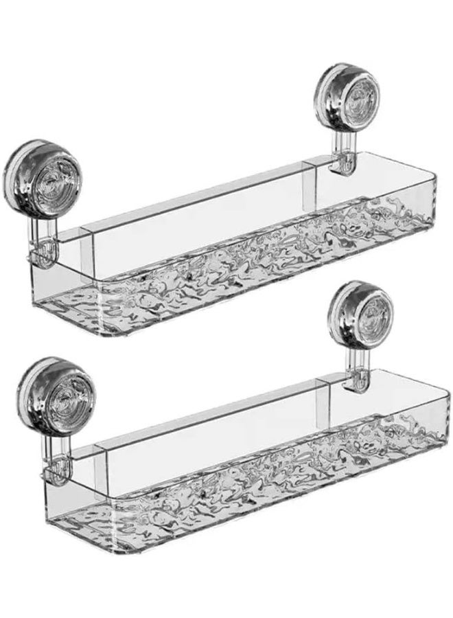 Clear Acrylic Bathroom Shelf – Practical Wall Organizer for Bathroom Essentials | Modern Space-Saving Design TO - Image 2