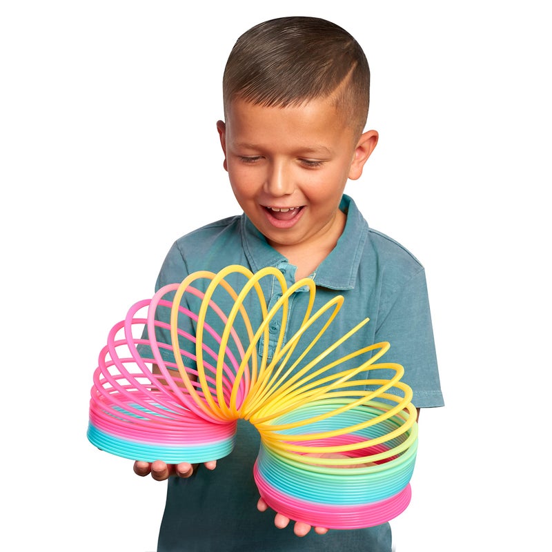 Slinky the Original Walking Spring Toy, 5-inch Diameter Plastic Rainbow Giant Slinky, Fidget Toy, Kids Toys for Ages 5 Up by Just Play - Image 2
