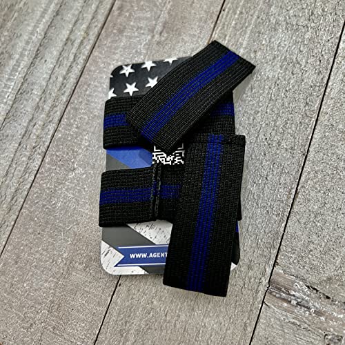 Agent Gear USA Mourning Bands For Badges - Thin Blue Line Elastic Mourning Bands - Funeral Honor Bands - 4 Pack - Image 4