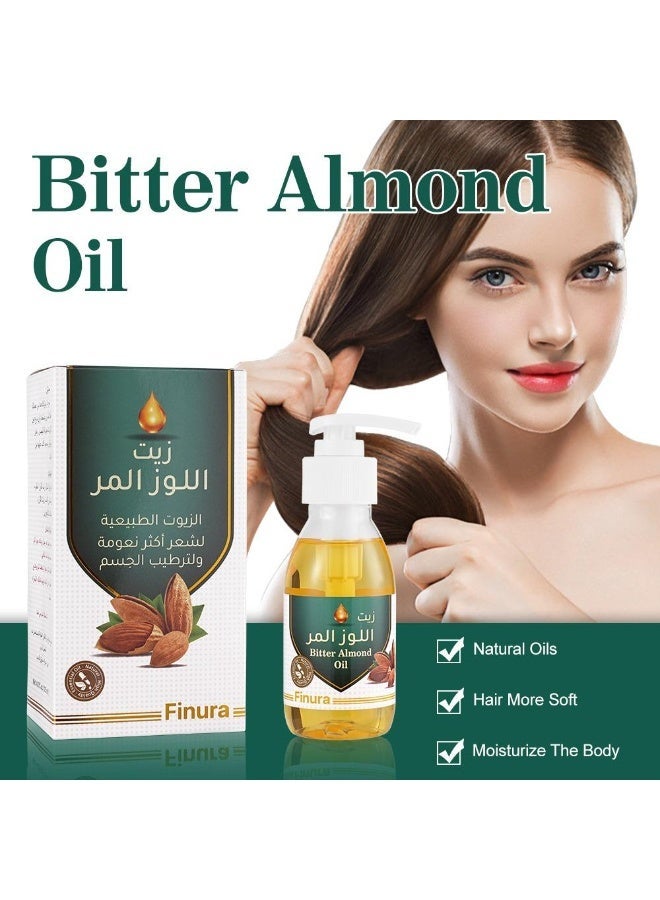 زيت اللوز المر للشعر، يجعله أكثر نعومة ويرطب الجسم، 125 مل - Image 3