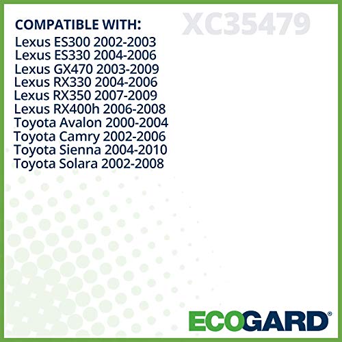 ECOGARD XC35479 Cabin Air Filter Fits 2002-2006 Toyota Camry, 2007-2010 Sienna, 2007-2009 Lexus RX350, 2000-2004 Toyota Avalon, 2004-2006 Lexus RX330, ES330, 2004-2008 Toyota Solara - Image 3