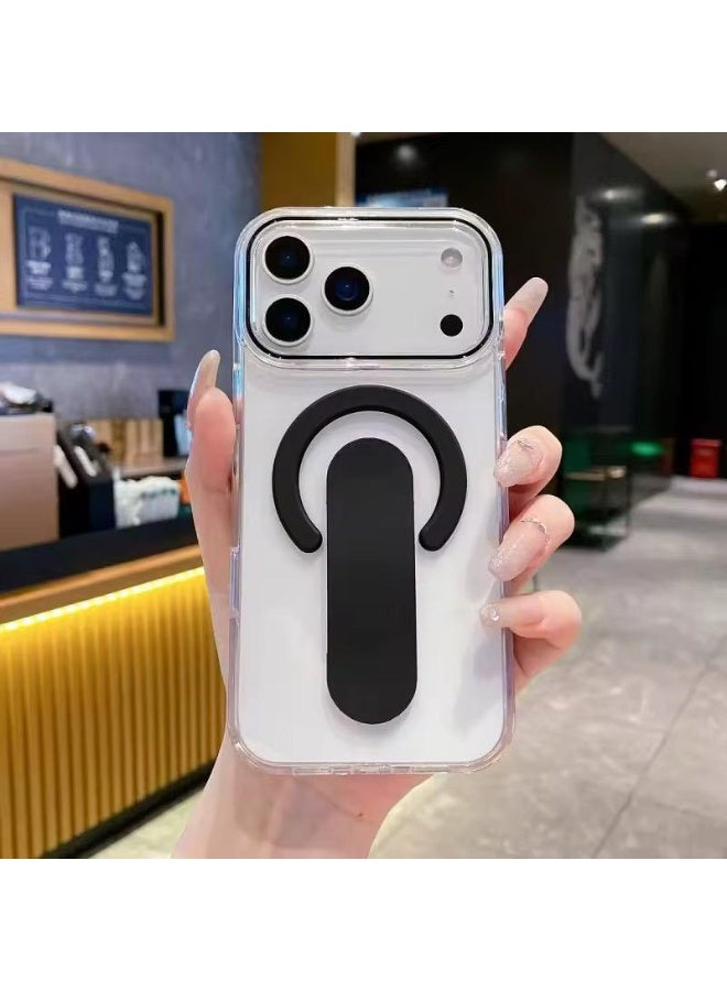 بليكس جراب حماية شفاف فائق الوضوح (MagSafe) مع حامل حلقة مغناطيسي فاخر لايفون 17 برو ماكس/برو - Image 3