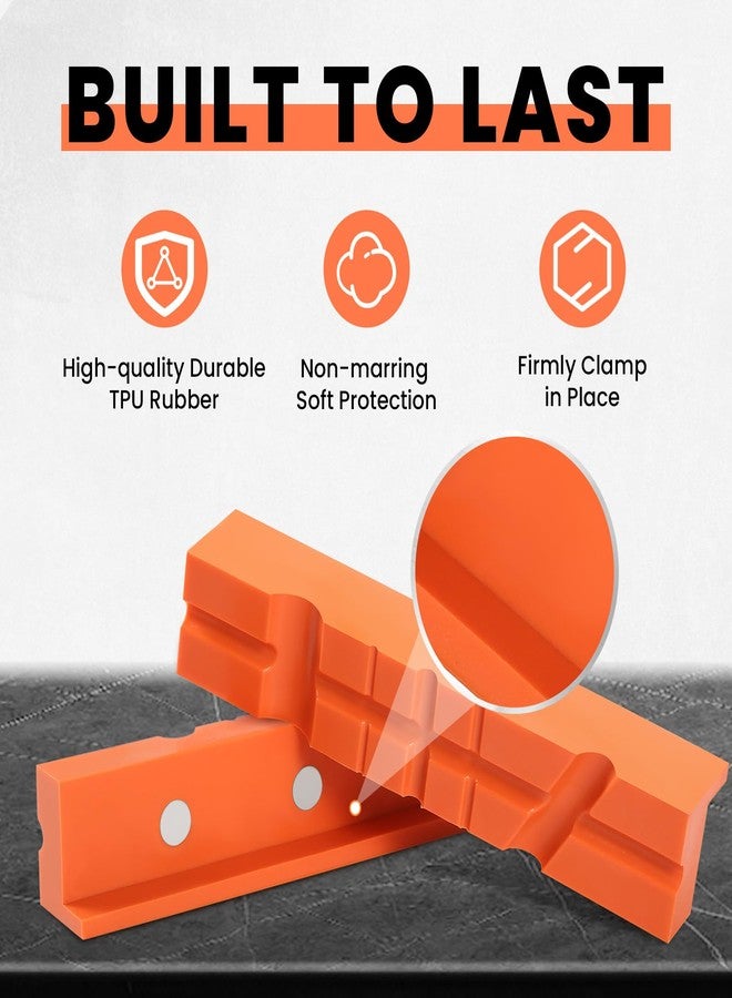 Forward Soft Vise Jaws, 6" Magnetic Multi-Purpose Jaw Pads Cover, TPU Rubber Jaw Pads for Woodworking, Jewelry Making, Precision Works - Image 5