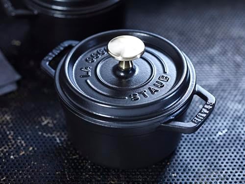 Staub La Cocotte Round 40509-476 Pico Cocotte Round Black 5.5 inches (14 cm) Small, Both Handed Casting, Enameled Pot, Induction Compatible, Japanese Authentic Product - Image 4