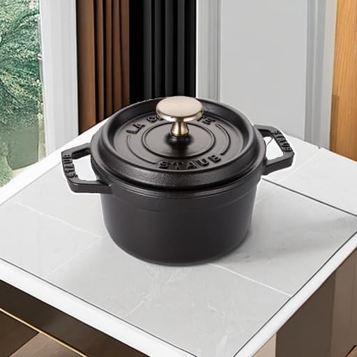 Staub La Cocotte Round 40509-476 Pico Cocotte Round Black 5.5 inches (14 cm) Small, Both Handed Casting, Enameled Pot, Induction Compatible, Japanese Authentic Product - Image 5