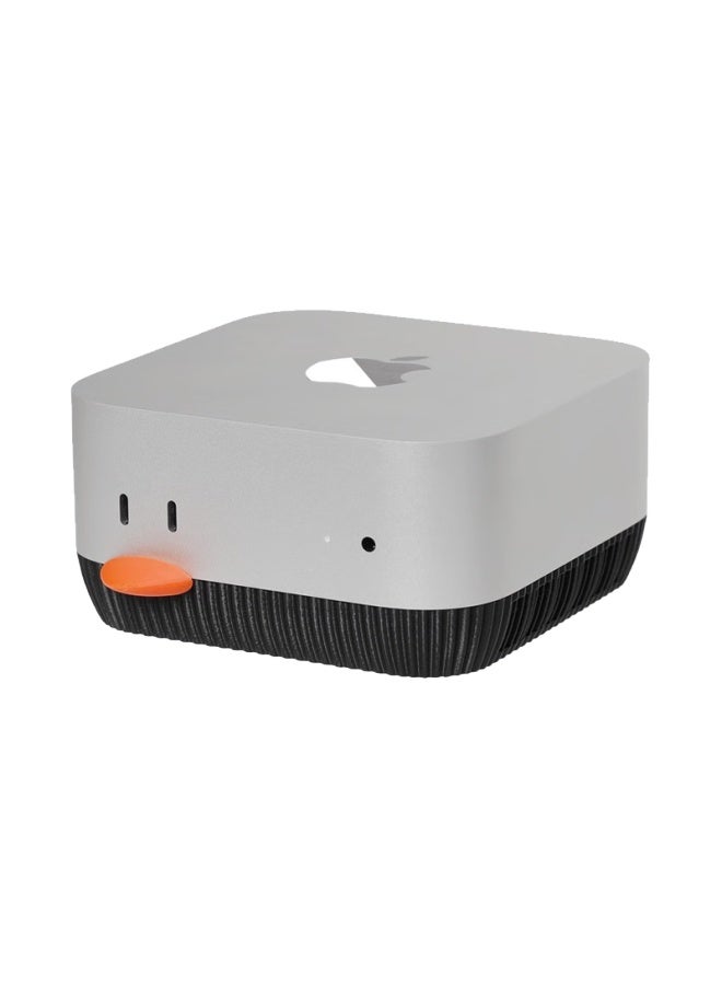 Qiye Cooling Stand Bracket For Apple Mac Mini M4, Computer Case Stand, Creative Accessory For Apple Mini M4 Black