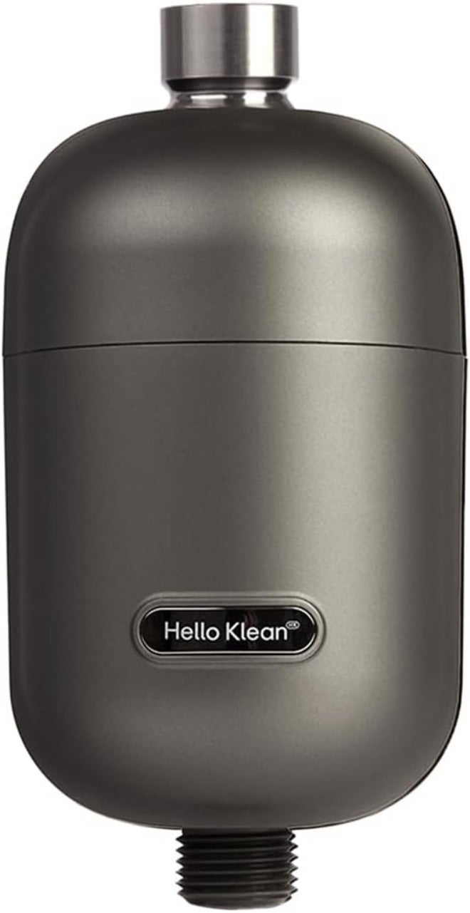 Hello Klean Shower Filter in Chrome - Filter Unwanted Metals, Chlorine & Impurities Found in Shower Water - Improves Quality of Skin & Hair - Quick Easy Install for in-Line & Electric Shower - Image 1