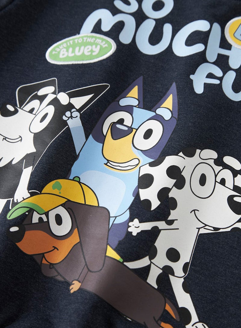 نيم ات سويت شيرت أطفال بياقة مستديرة بطبعة جرافيك - Image 3