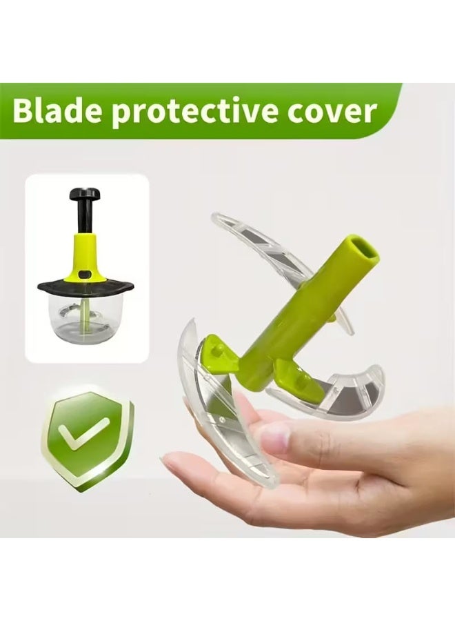 مفرمة لحوم وخضراوات يدوية متعددة الوظائف للاستخدام المنزلي، خلاط أوتوماتيكي لطهي وحشو اللحوم المفرومة بأحجام صغيرة - أخضر - Image 3