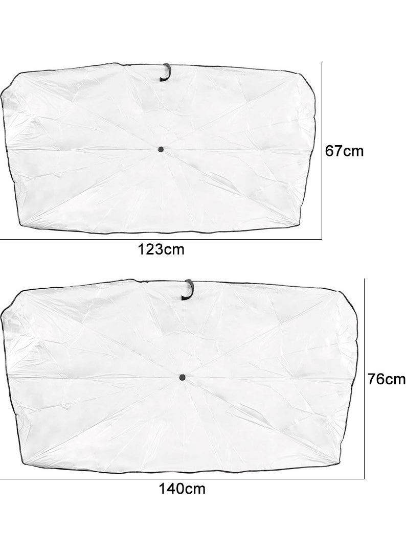 Hiqonic Car Interior Sun Protection Umbrella Windshield Sunshade Umbrella  - Image 3