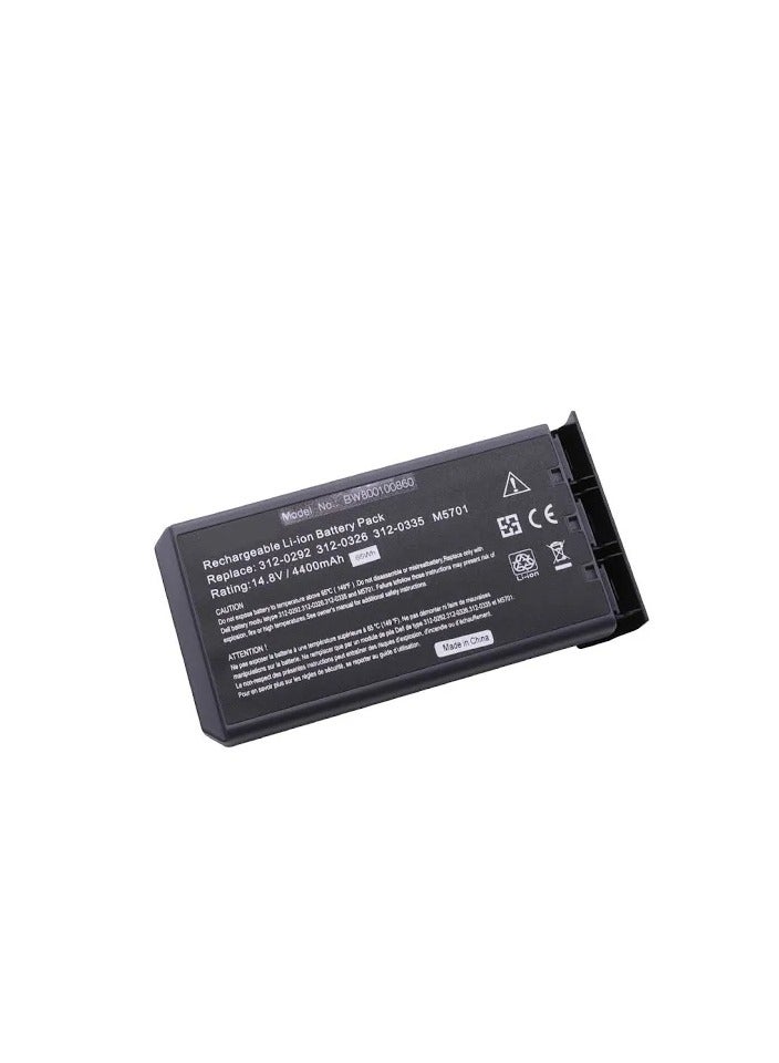 Terabyte Replacement Battery for Dell H9566, M5701, T5443, W5173, W5543 for Notebook (4400 mAh, 14.8 V, Li-Ion) - Image 1