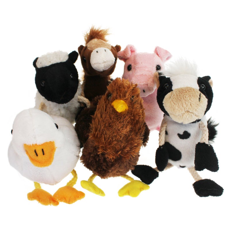 The Puppet Company Farm Finger Puppets Set of 6 - Image 2