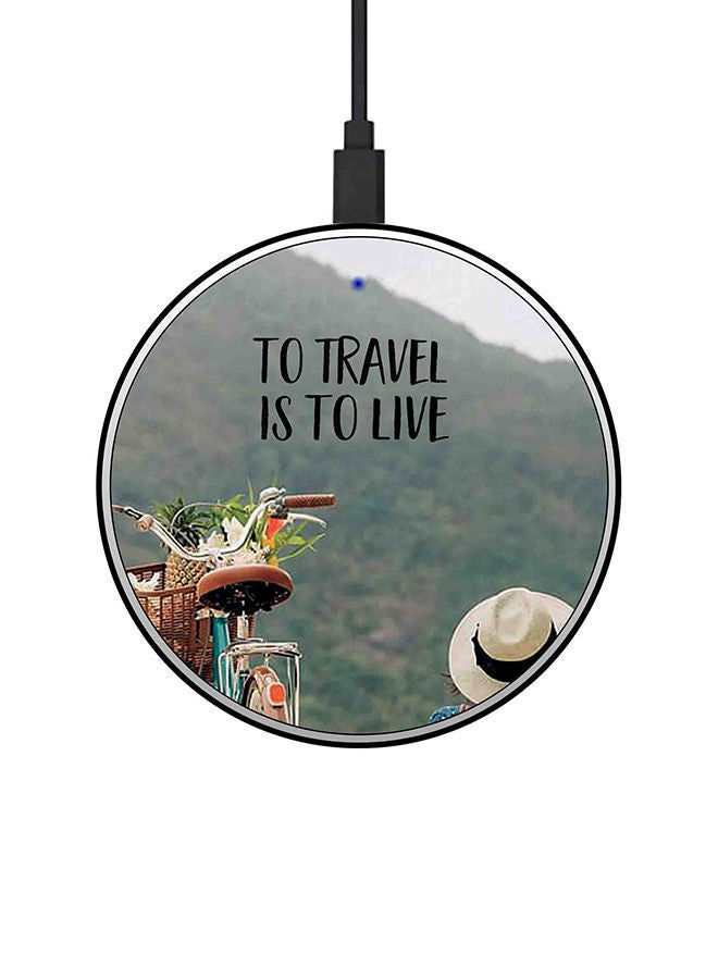 NIBEMINENT 15W Ultra Slim Fast Wireless Charger Multicolour