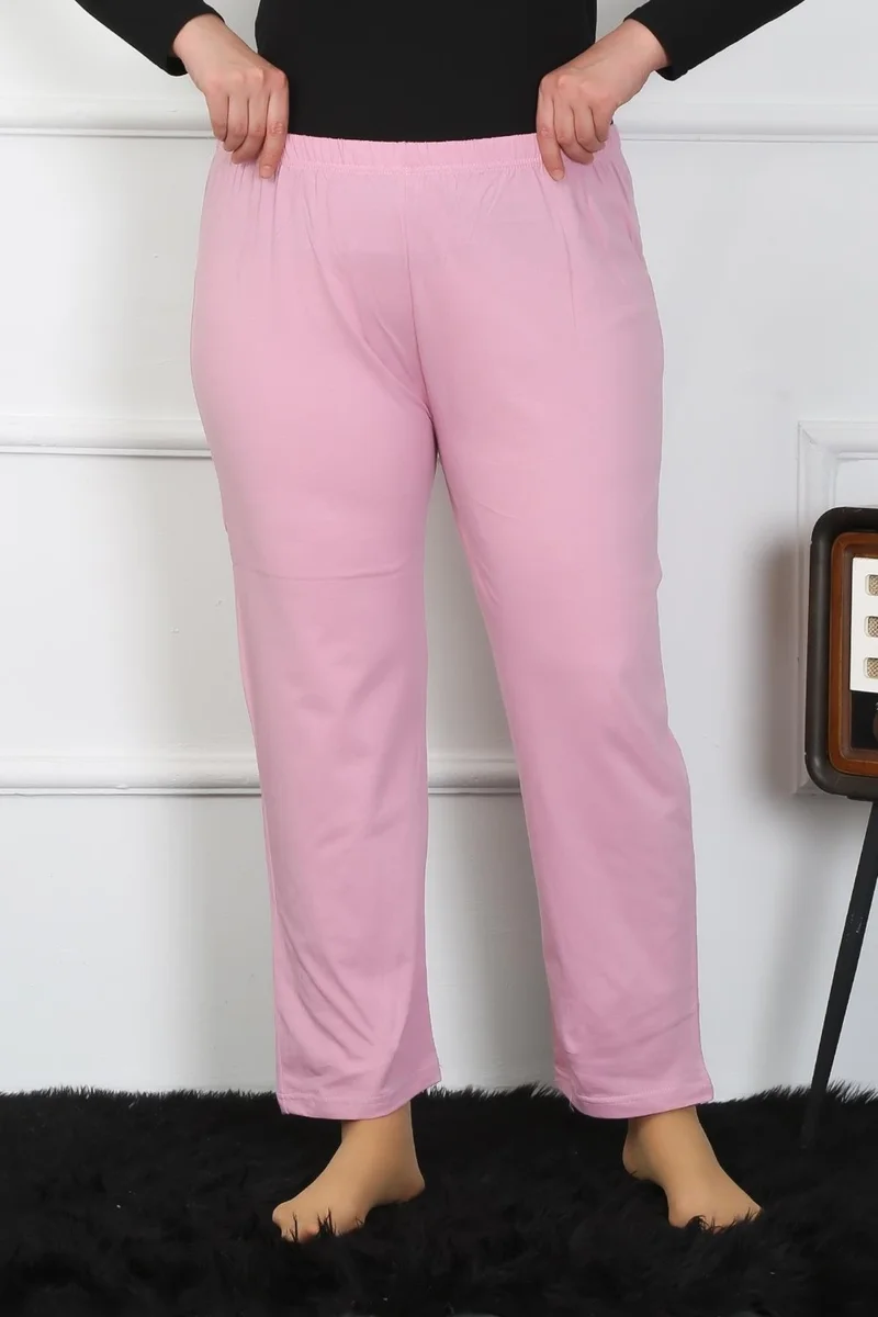 اكبينيز Women's Plus Size Pink Single Bottom Pajamas 27505