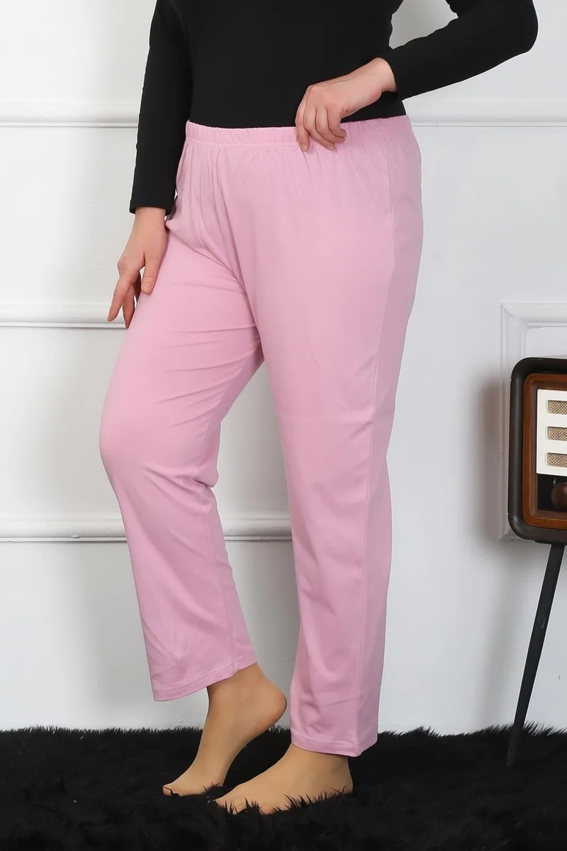 اكبينيز Women's Plus Size Pink Single Bottom Pajamas 27505