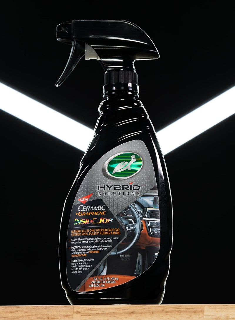 Turtle Wax Hybrid Solutions Ceramic And Graphene Inside Job 473ml Car Interior Care Leather, Vinyl, Plastic And Rubber - Image 3