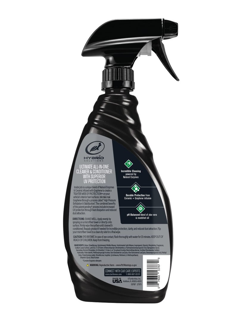 Turtle Wax Hybrid Solutions Ceramic And Graphene Inside Job 473ml Car Interior Care Leather, Vinyl, Plastic And Rubber - Image 2