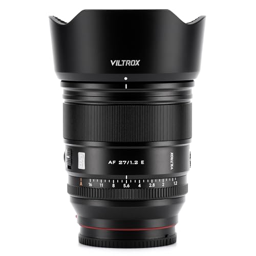VILTROX 27mm F12 Pro E Mount Lens 27mm f12 Autofocus Large Aperture APSC Prime Lens Compatible with Sony E Mount Mirrorless a7 a6700 a6500 - Image 1