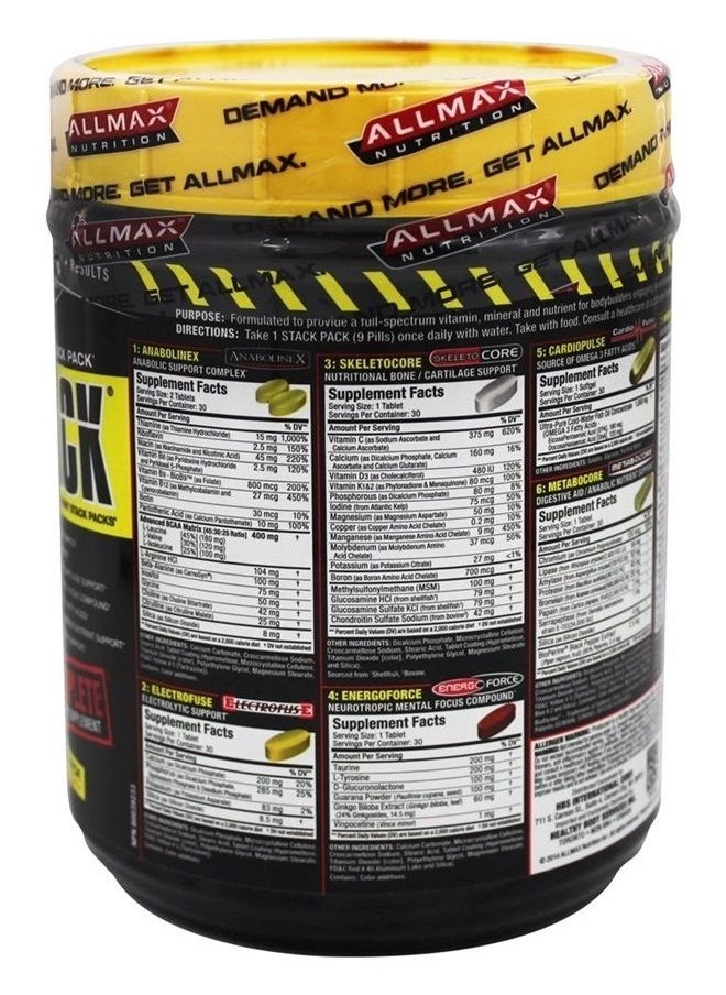 AllMax Nutrition - Vitastack, Pill Pack, 30 Multi-Packs - Image 1