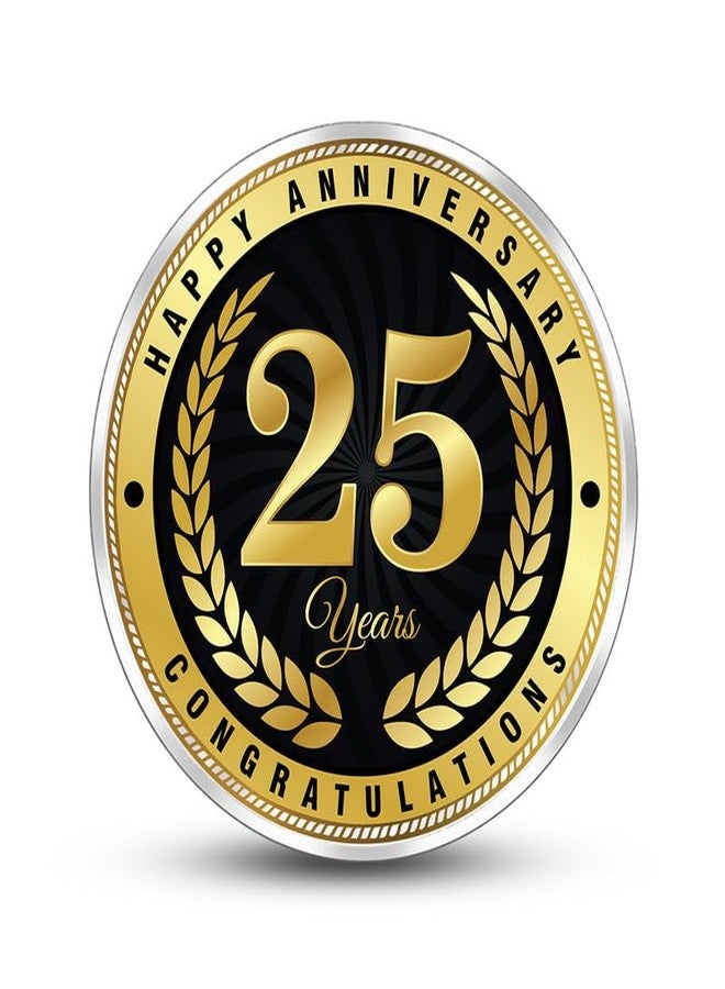 Silviya BIS Hallmarked 25 Years Marriage Anniversary Silver Coin 25 Gm | 999 Pure Silver Coin | Silver Jubilee Celebration | Gift for Couple | With Certificate of Authenticity - Image 2