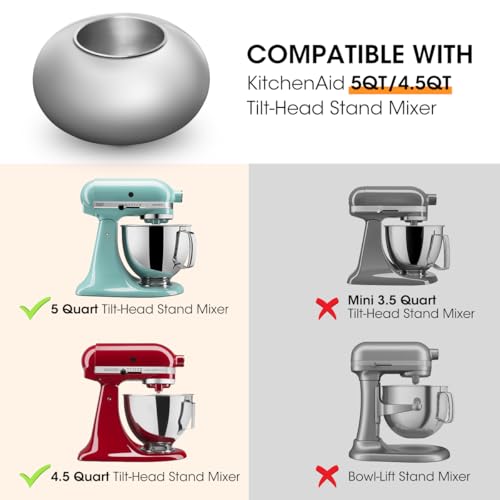 Aieve Snack Coater Compatible with KitchenAid Tilt-Head Stand Mixer for Making Chocolate Covered Almonds, Pistachio, Peanut, Freeze Dried Strawberry, Raisin, Macadamia Nuts and Blueberry - Image 3