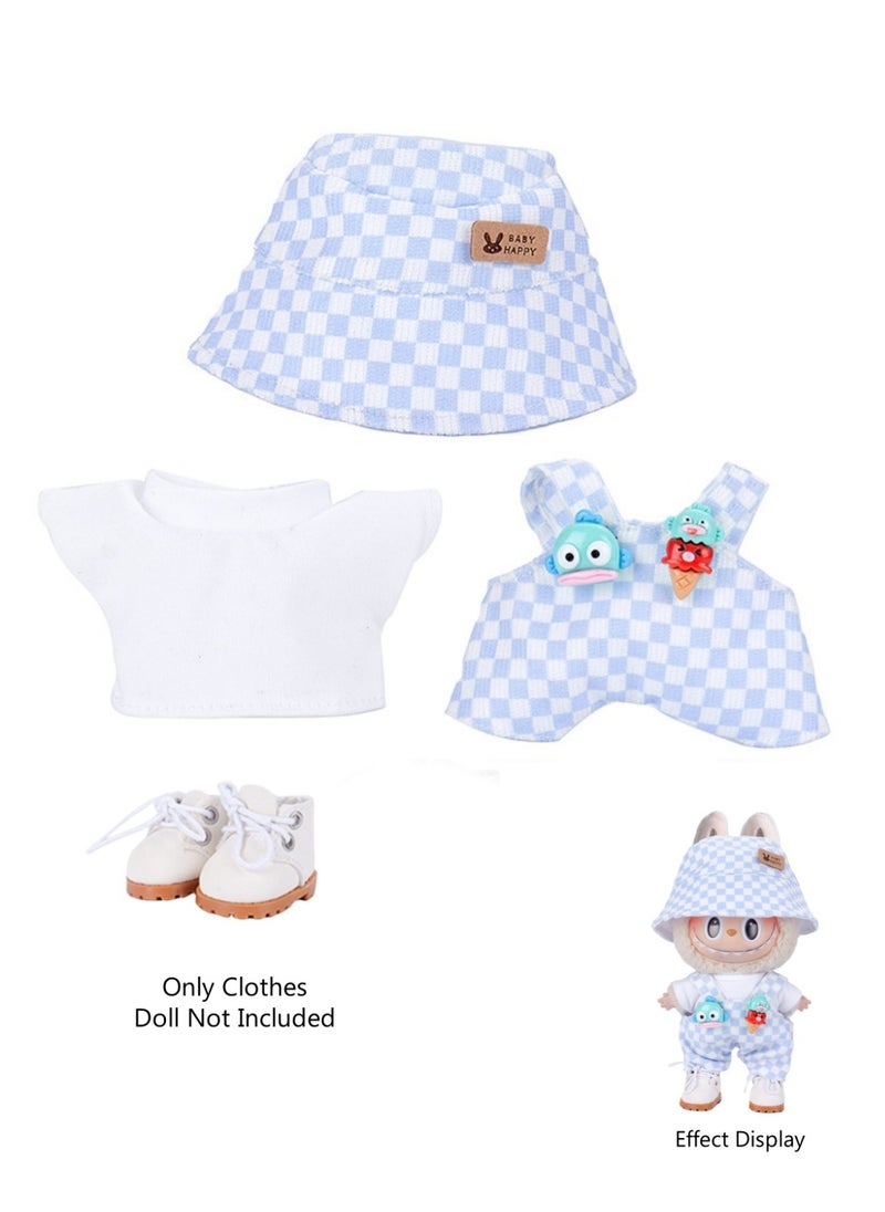 4-Piece Clothes for Labubu Outfit, Exquisite Accessories for Labubu,Cute Clothes Set for 17 cm Labubu Accessories，Labubu	Clothes  - Image 1