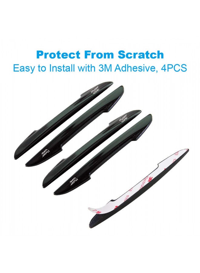 Hypersonic Black Car Door Edge Guard Trim Molding Crash Scratch Protector 4PCS - Image 3