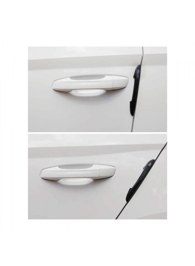 Hypersonic Black Car Door Edge Guard Trim Molding Crash Scratch Protector 4PCS - Image 2