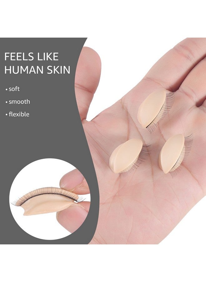 Embagol Multifunction Replaced Eyelids Makeup For Training Head Removable Realistic Eyelids Eyelash Training (3 Pair (Pack Of 1)) - Image 5