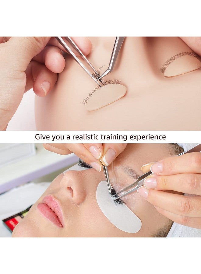 Embagol Multifunction Replaced Eyelids Makeup For Training Head Removable Realistic Eyelids Eyelash Training (3 Pair (Pack Of 1)) - Image 4