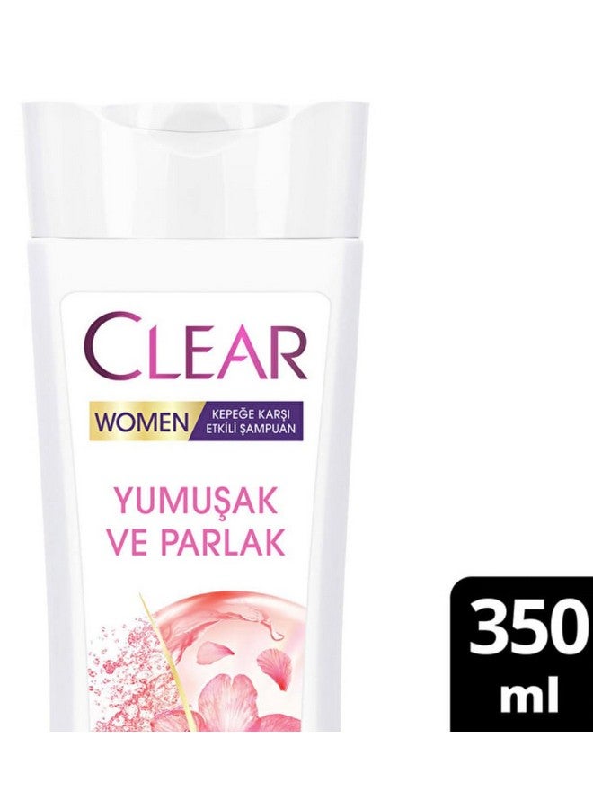 Generic Clear Women Anti-Dandruff Shampoo Soft Shiny Cherry Blossom Essence & Keratin 350 Ml  - Image 2