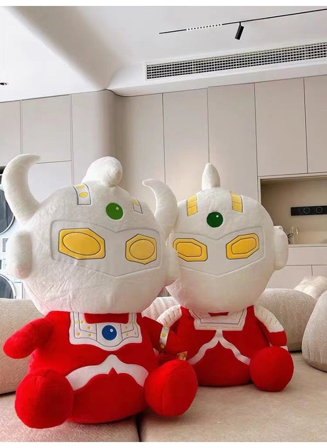 Generic - Genuine Ultraman Doll Boutique Grab Machine Doll Plush Toy First Generation Taylor Saiwen Children's Birthday Sleeping Hug-Color:Tyro Ultraman-Height:Sitting Height 45cm - Image 1