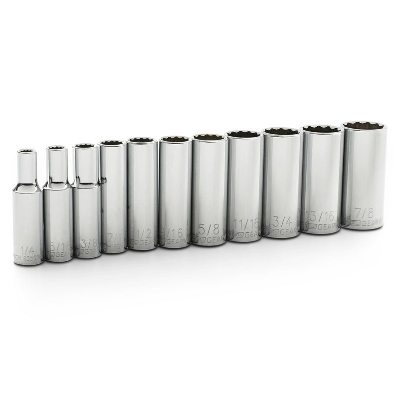 GEARWRENCH 11 Pc. 3/8" Drive 12 Pt. Deep Socket Set, SAE - 80563 - Image 2