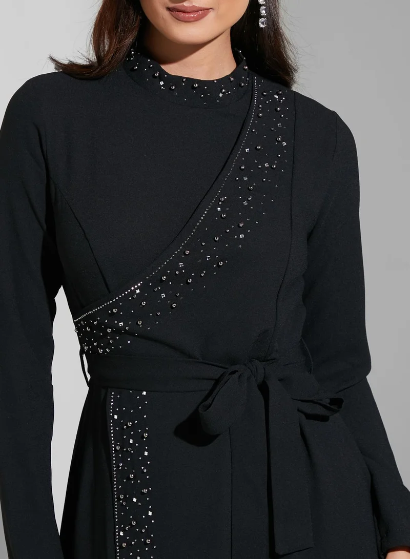 Khizana Overlap Detail Dress
